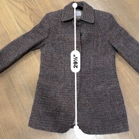 Ann Freedberg Alpaca Jacket Madeleine Tweed Lined Womens Size 10 Gray C1 - Picture 5 of 6
